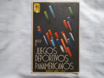 Afiche De I Juegos Deportivos Panamericanos, Argentina, 1951