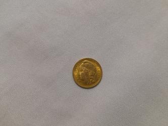 Moneda de Chile 5 peso de 1895, de oro, 2.8 gramos, KM# 153