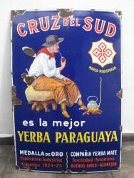 Cartel enlozado Yerba Cruz del Sud