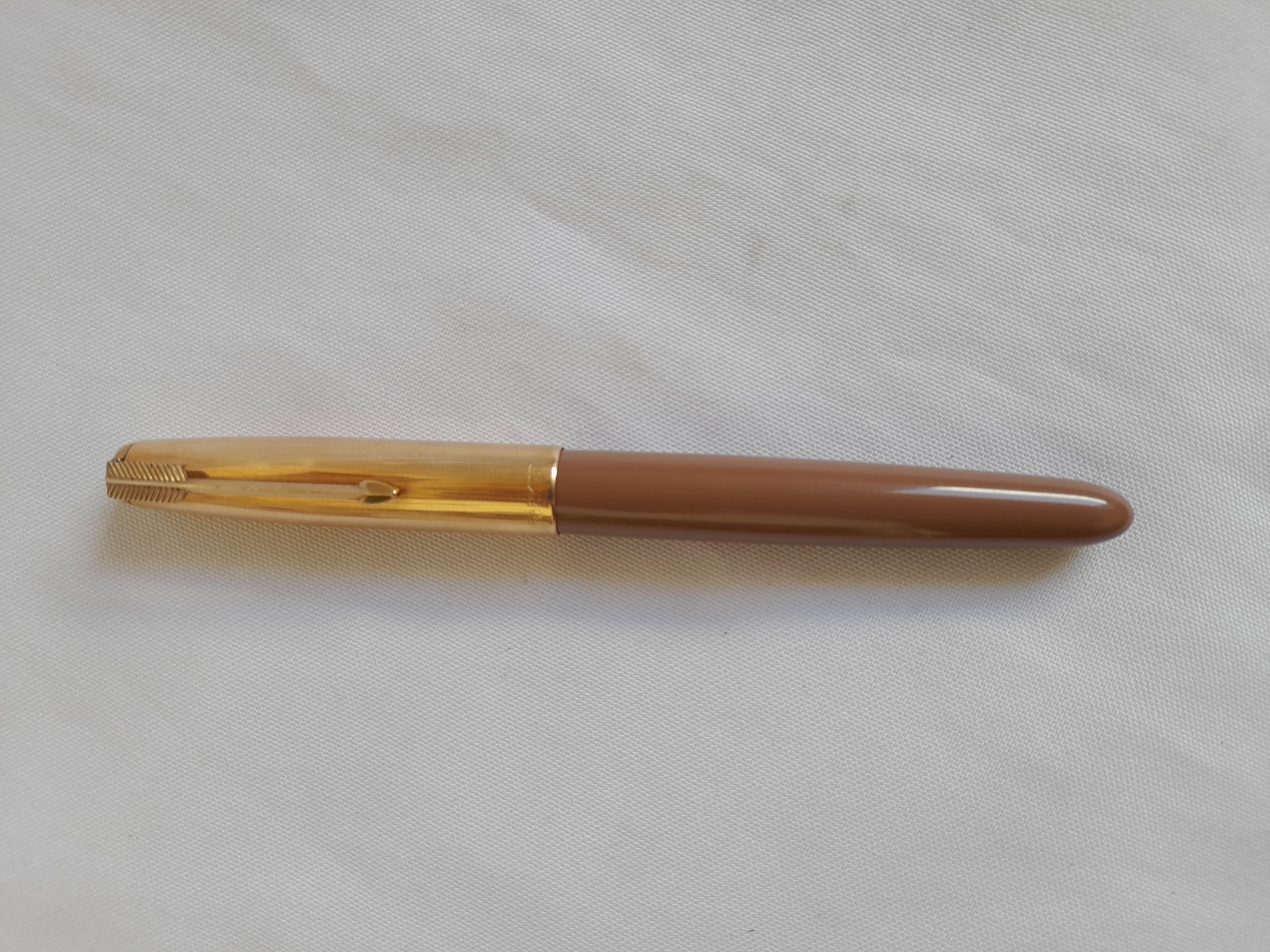 Rara Lapicera pluma, Parker 51, made in USA, cocoa