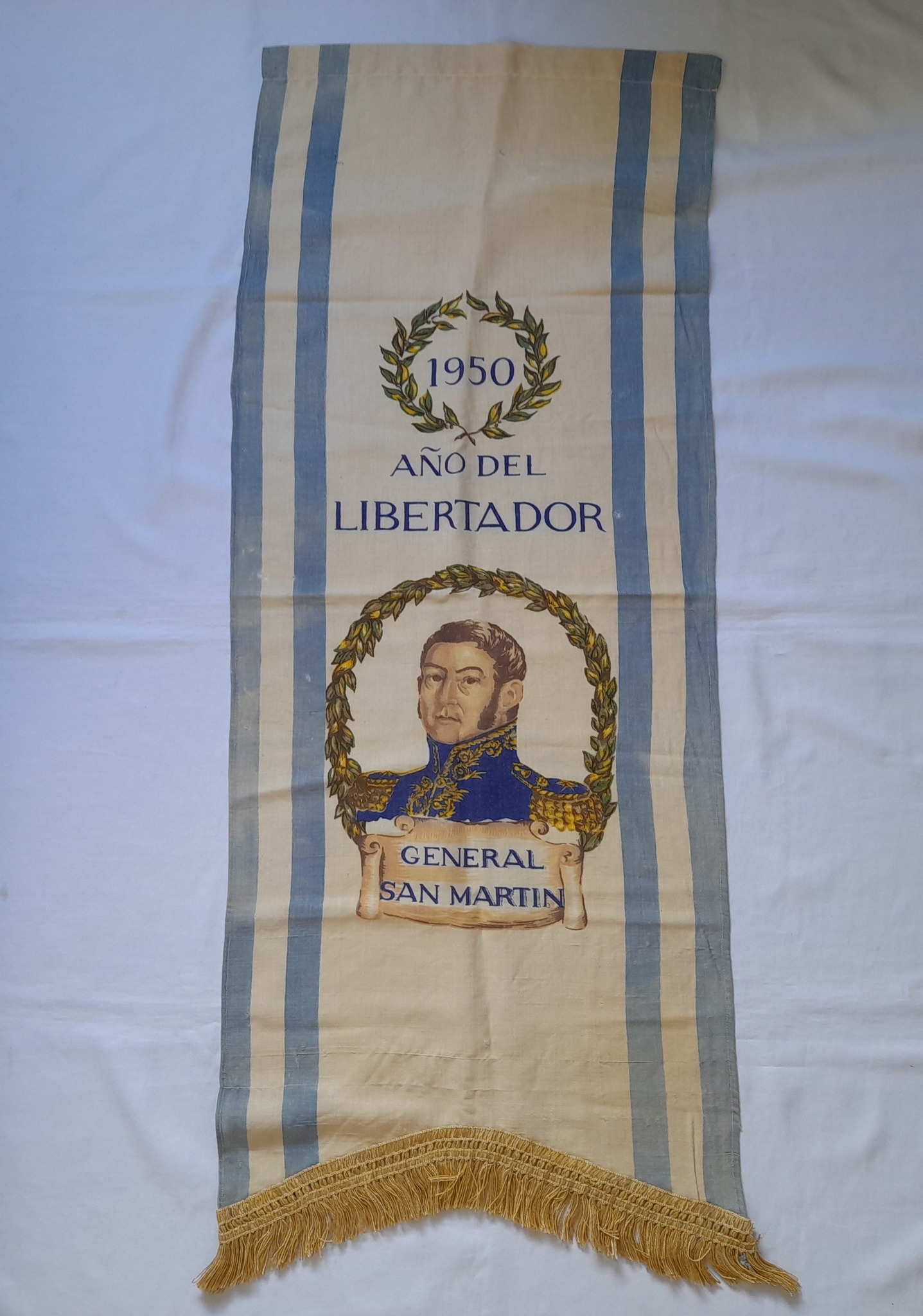 Antigua bandera de San Martin, año 1950, año del Libertador