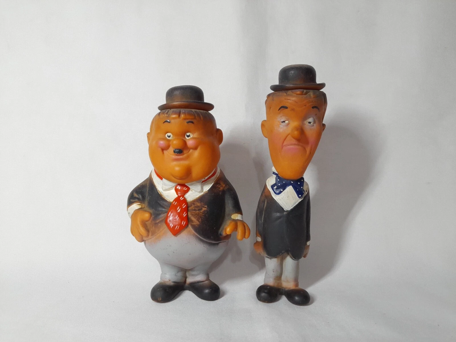 Muñecos de goma Hardy y Laurel