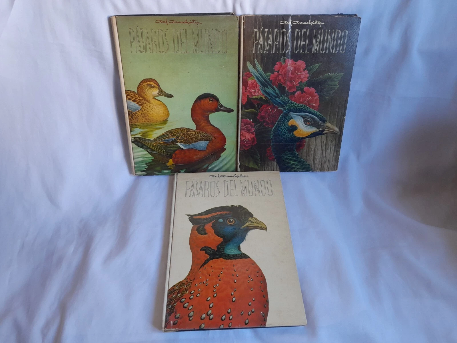 Pájaros del mundo 3 volúmenes. Axel Amuchastegui