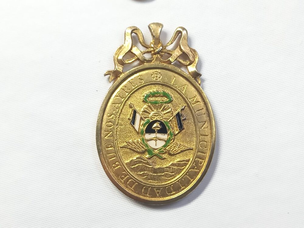 Replica de medalla A San Martin por la batalla de Chacabuco, año 1917