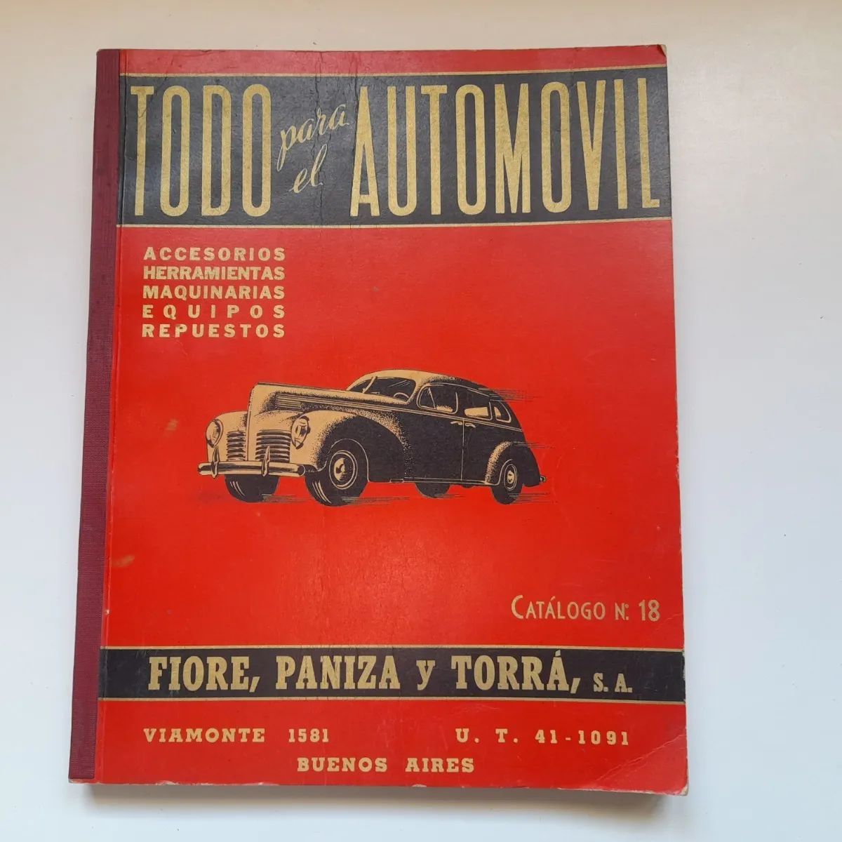 Antiguo Catalogo Todo Para El Automovil Bicicletas