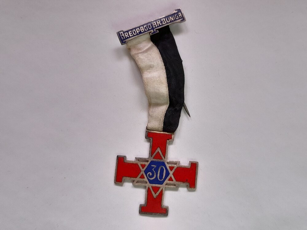 Medalla masonica Logia Areopago Zuñiga