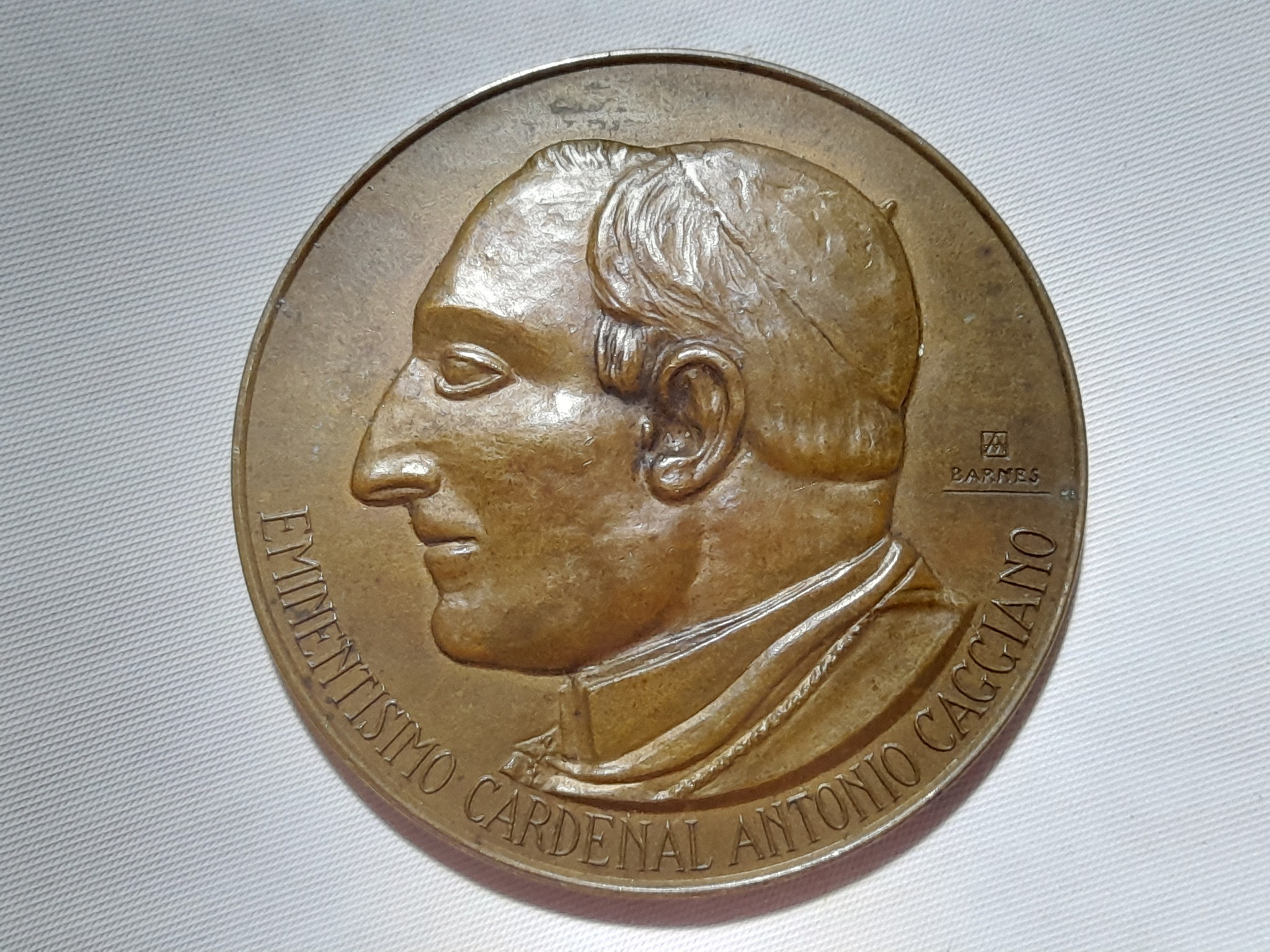 Medalla del Cardenal Antonio Caggiano