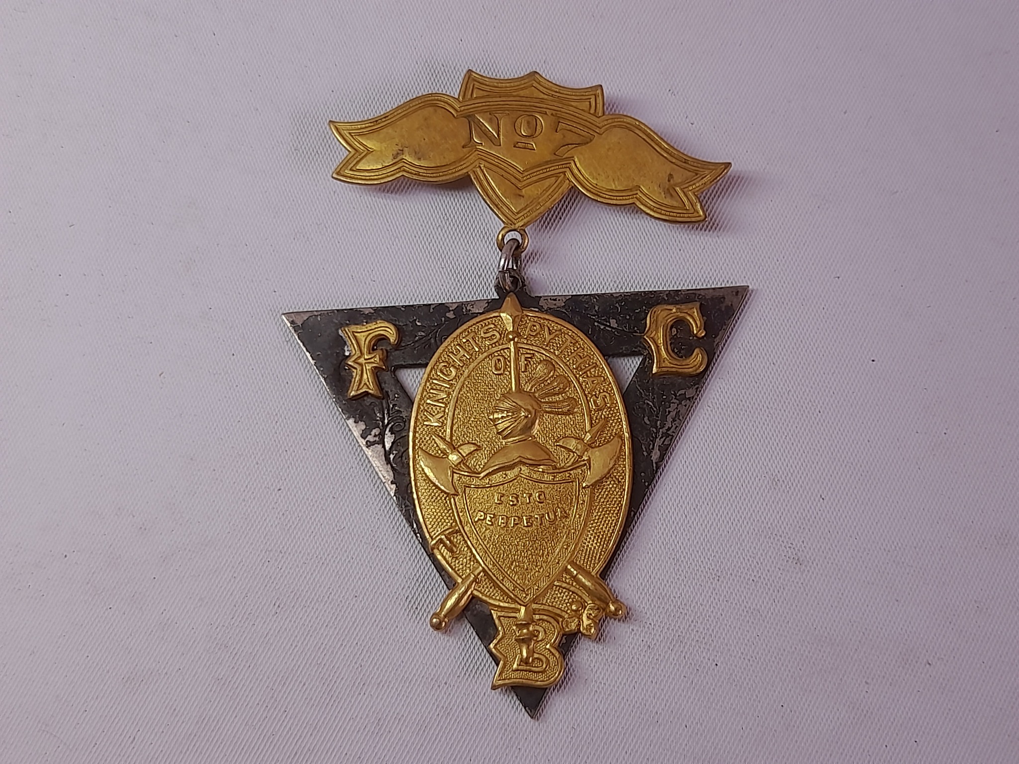 Medalla de la sociedad / logia Knights of Pythias