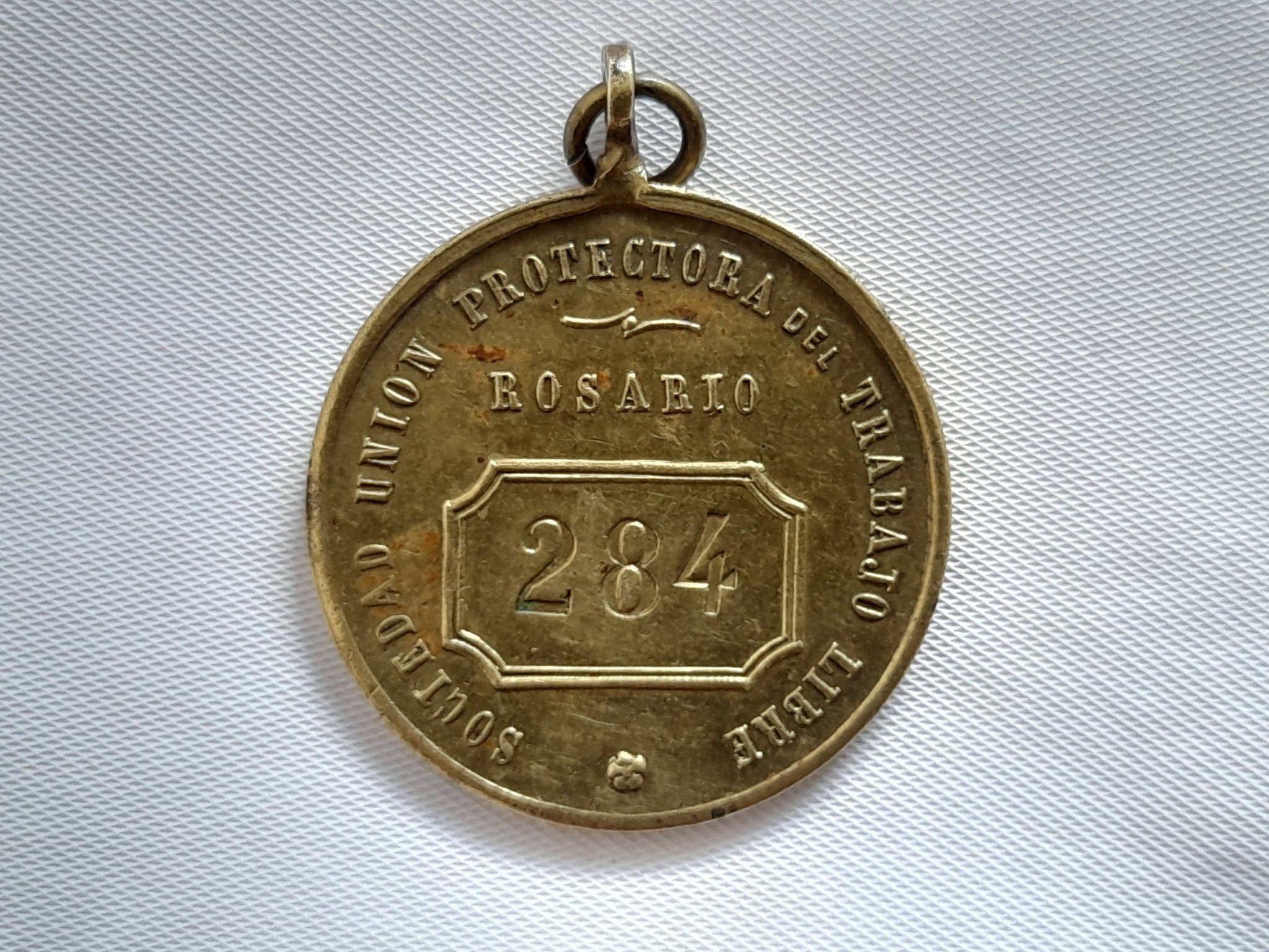 Medalla Sociedad Union Protectora del Trabajo Libre, Rosario