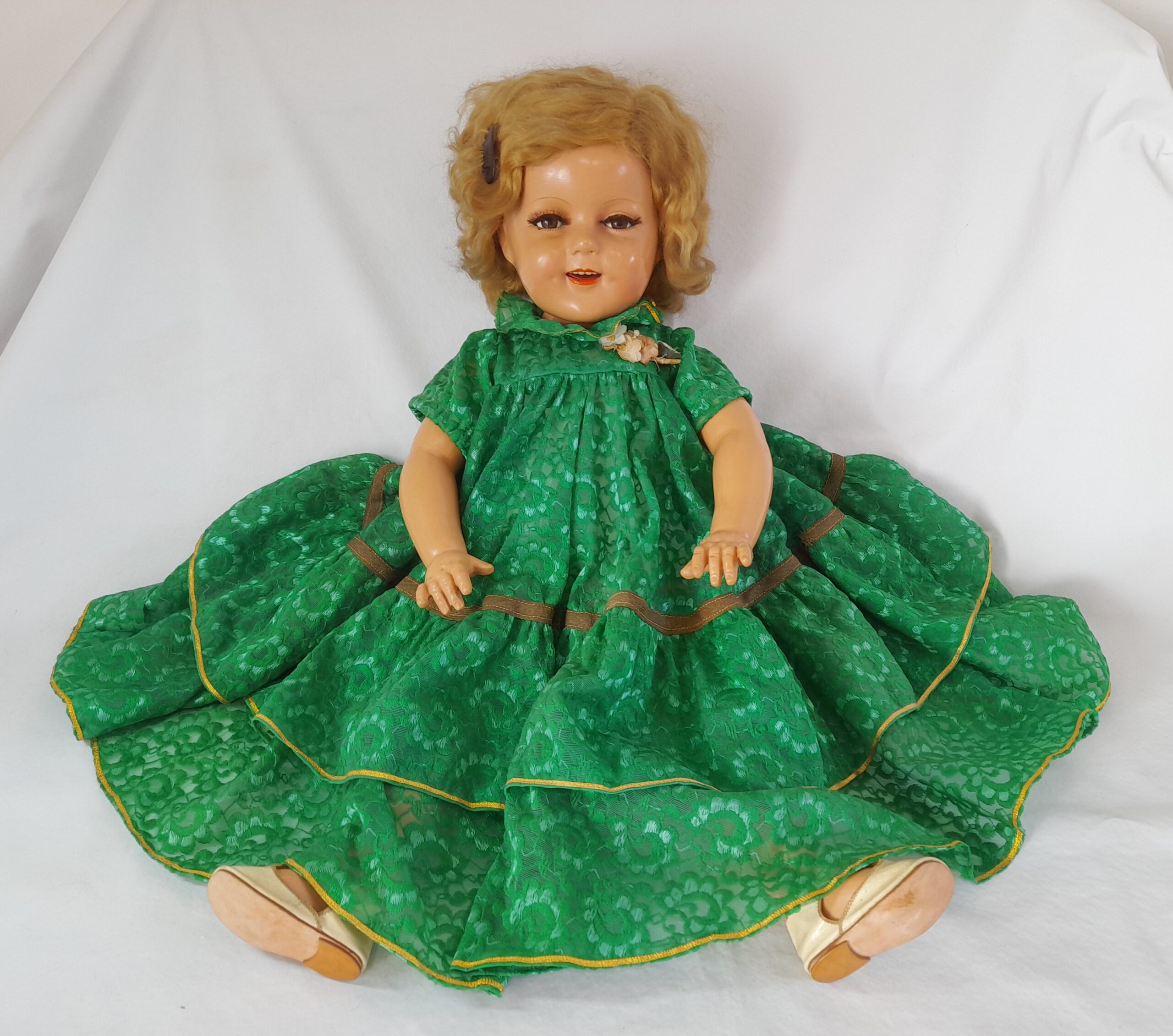 Muñeca Shirley Temple de pasta