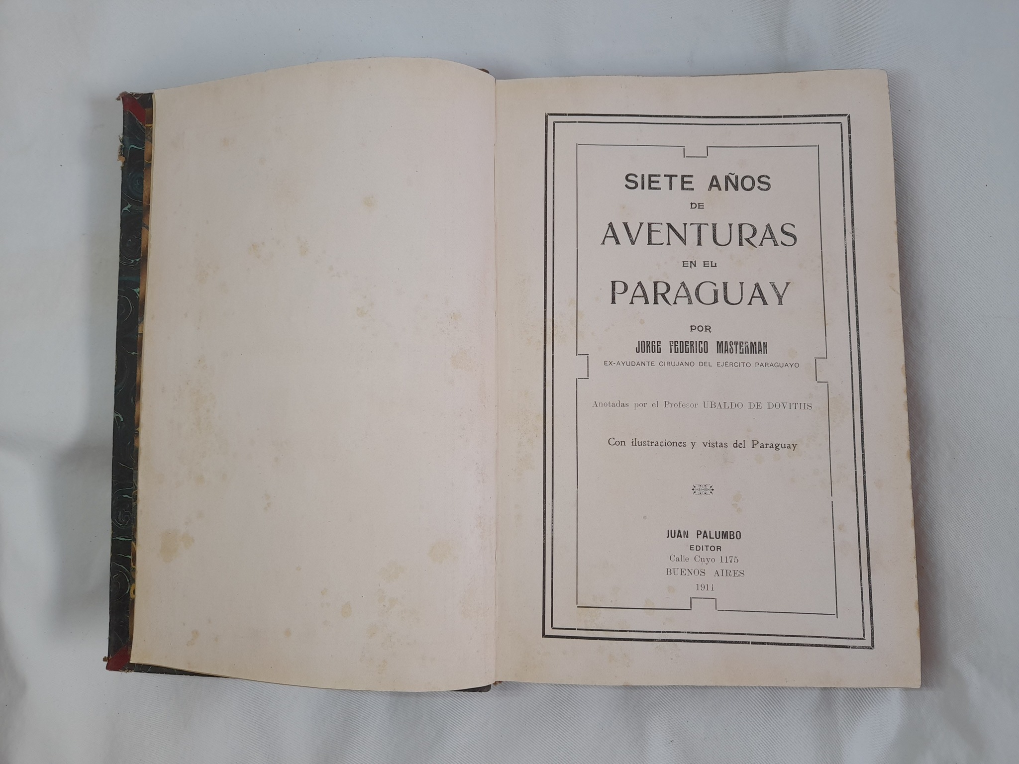 Siete años de aventuras en el Paraguay, Jorge Masterman