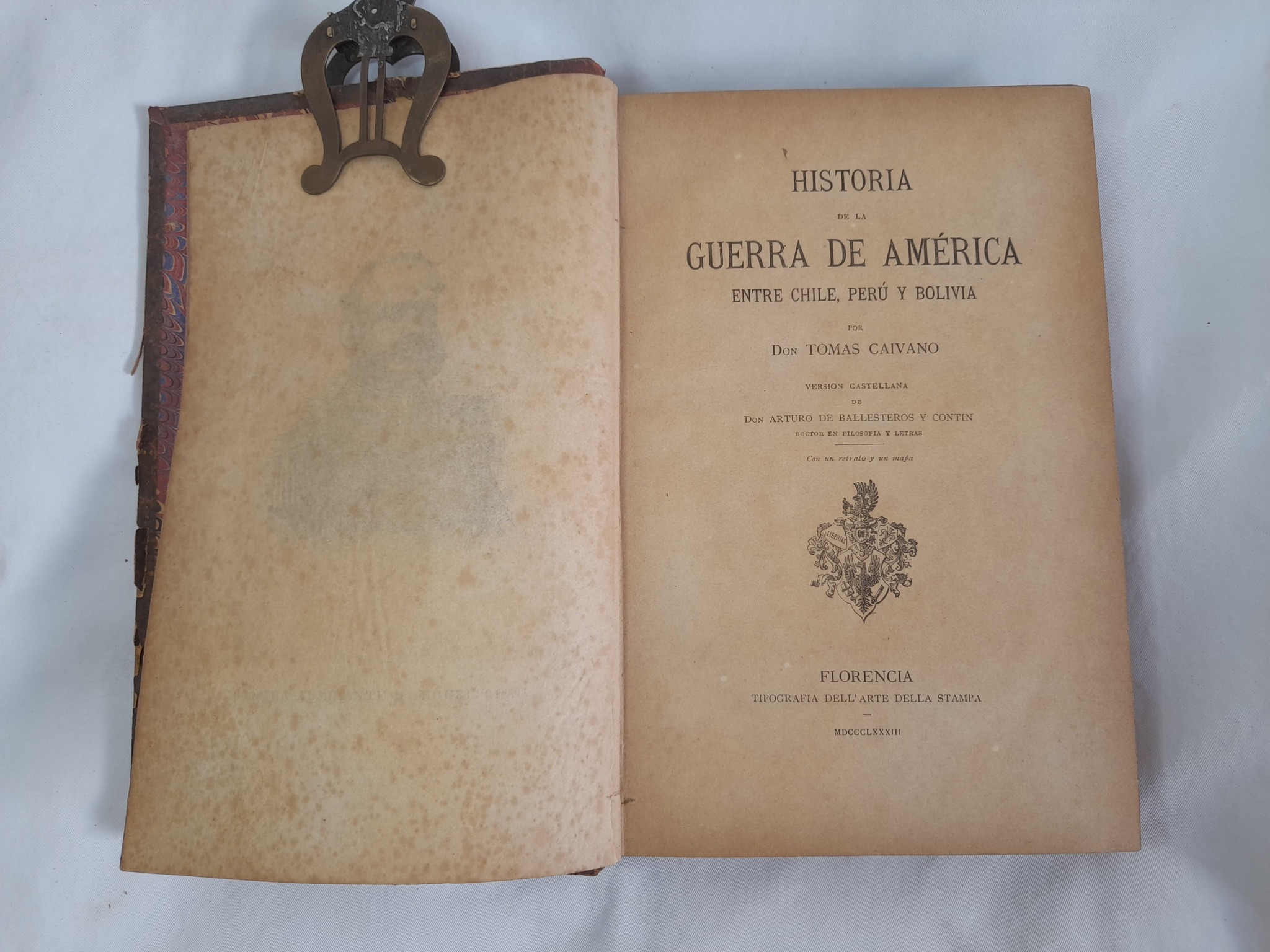 Historia De La Guerra De America, Tomas Caivano
