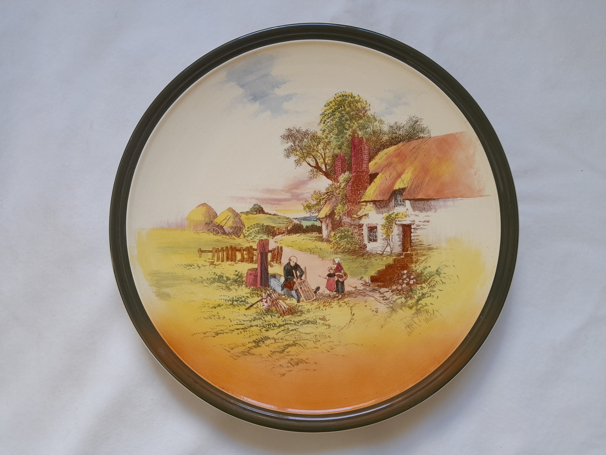 Plato de porcelana de exhibicion Royal Doulton