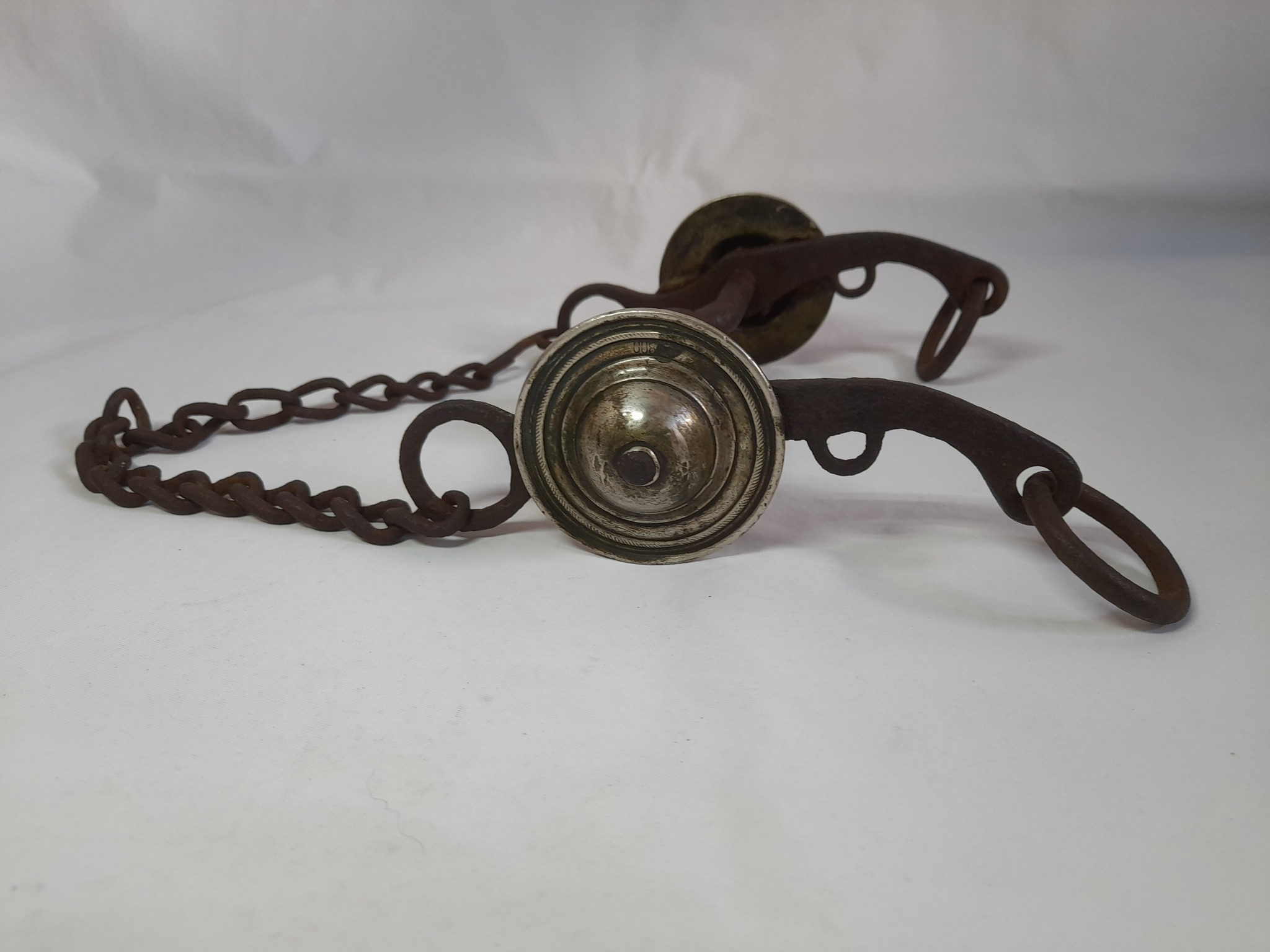 Freno para caballo de hierro con copas de plata 800