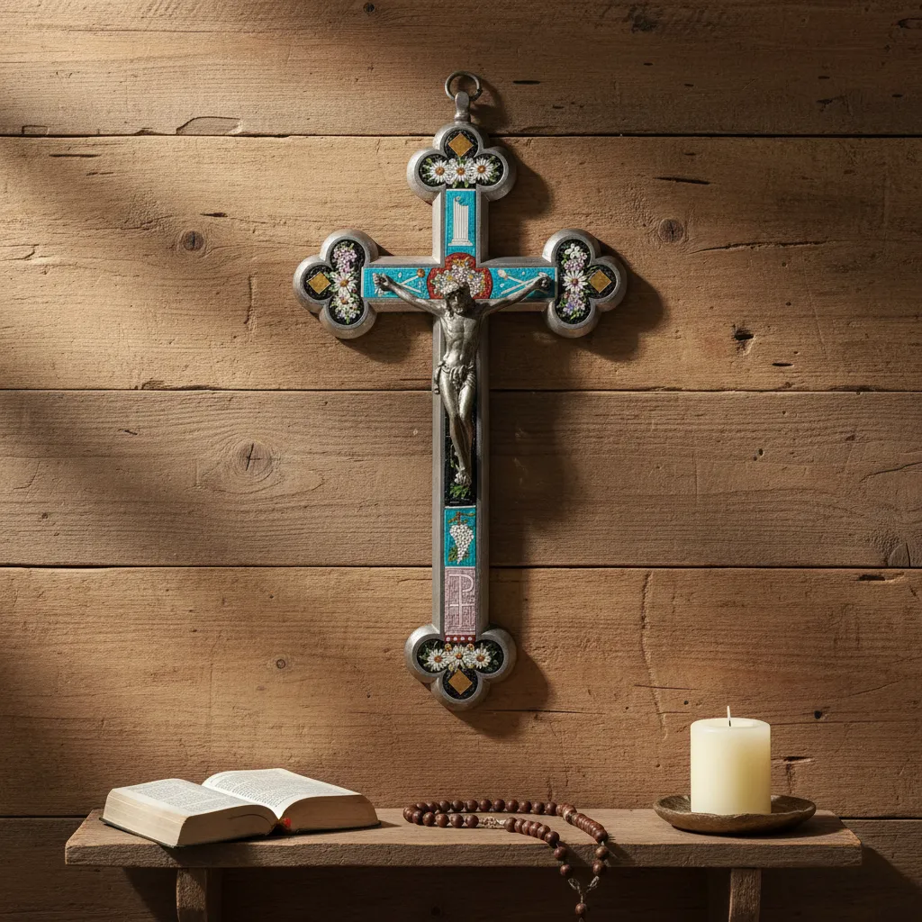 Crucifijo de Micromosaico
