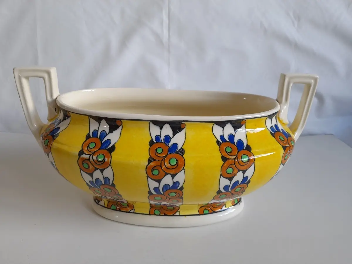 Jardinera De Porcelana Boch La Louviere, Por Charles Catteau