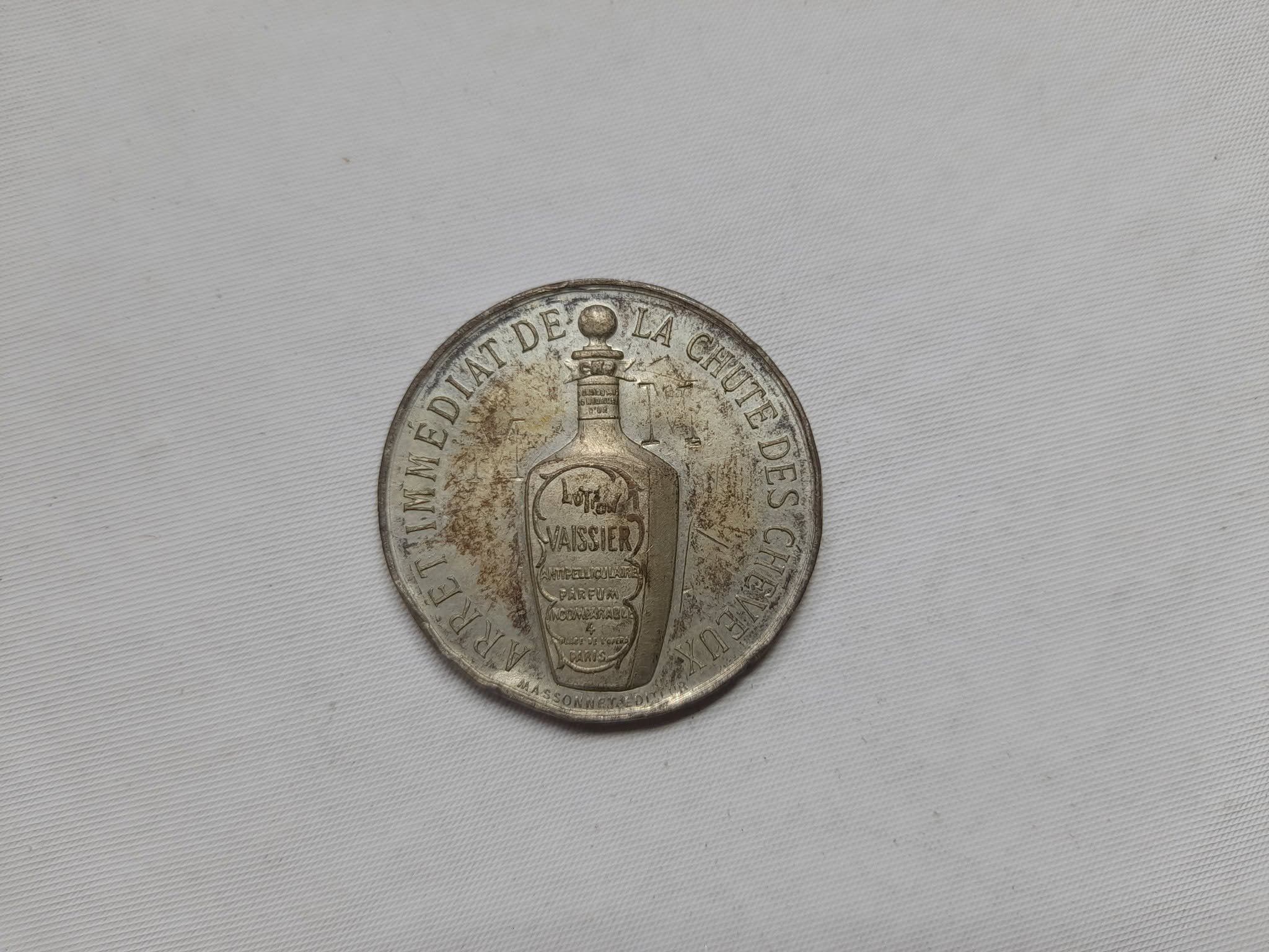 Medalla francesa publicidad de Victor Vaissier