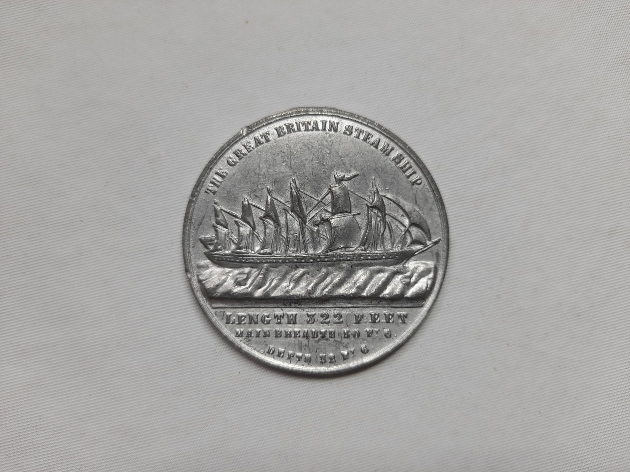Medalla Centenario del barco Great Britain