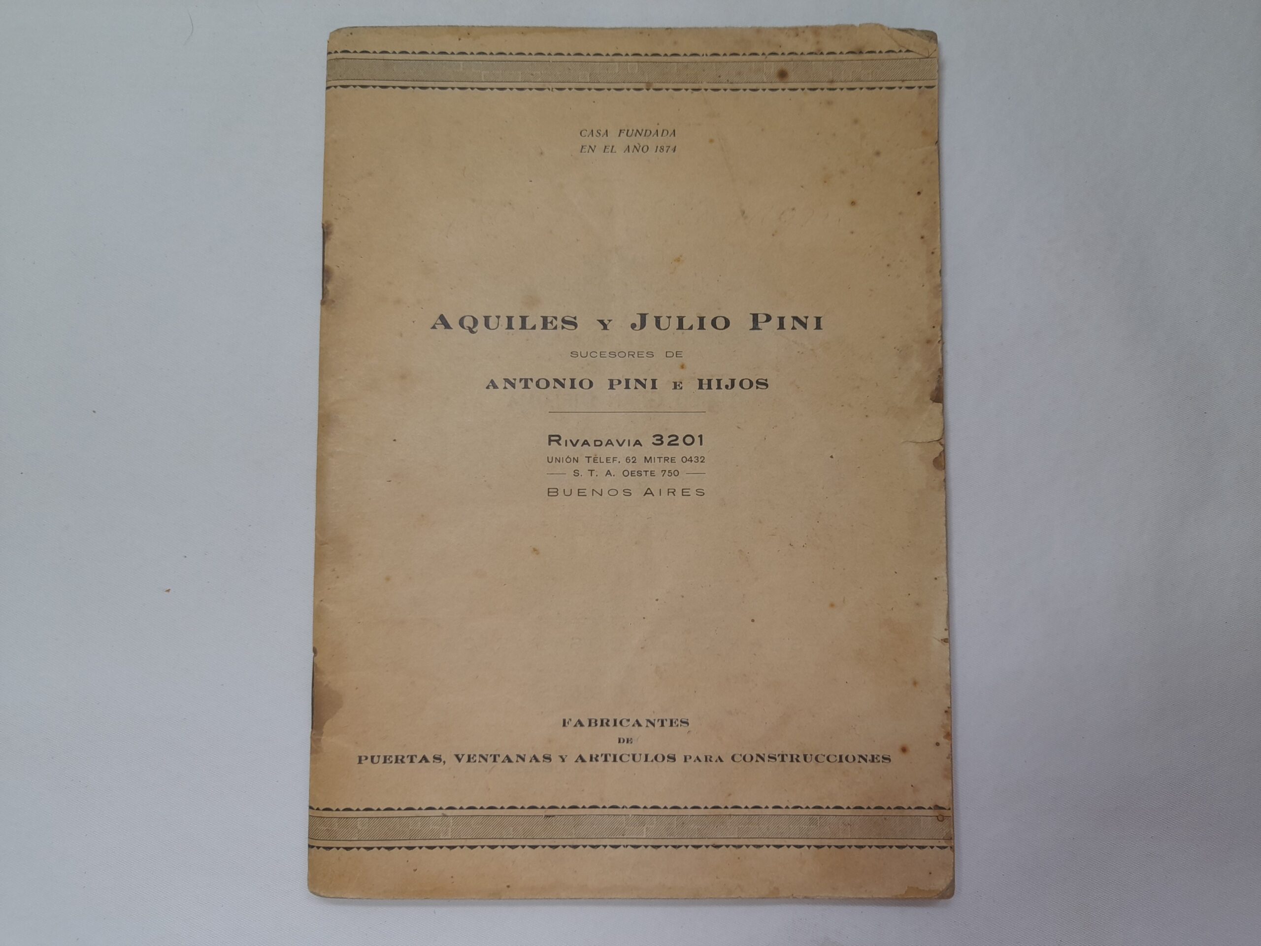 Catalogo Aquiles y Julio Pini