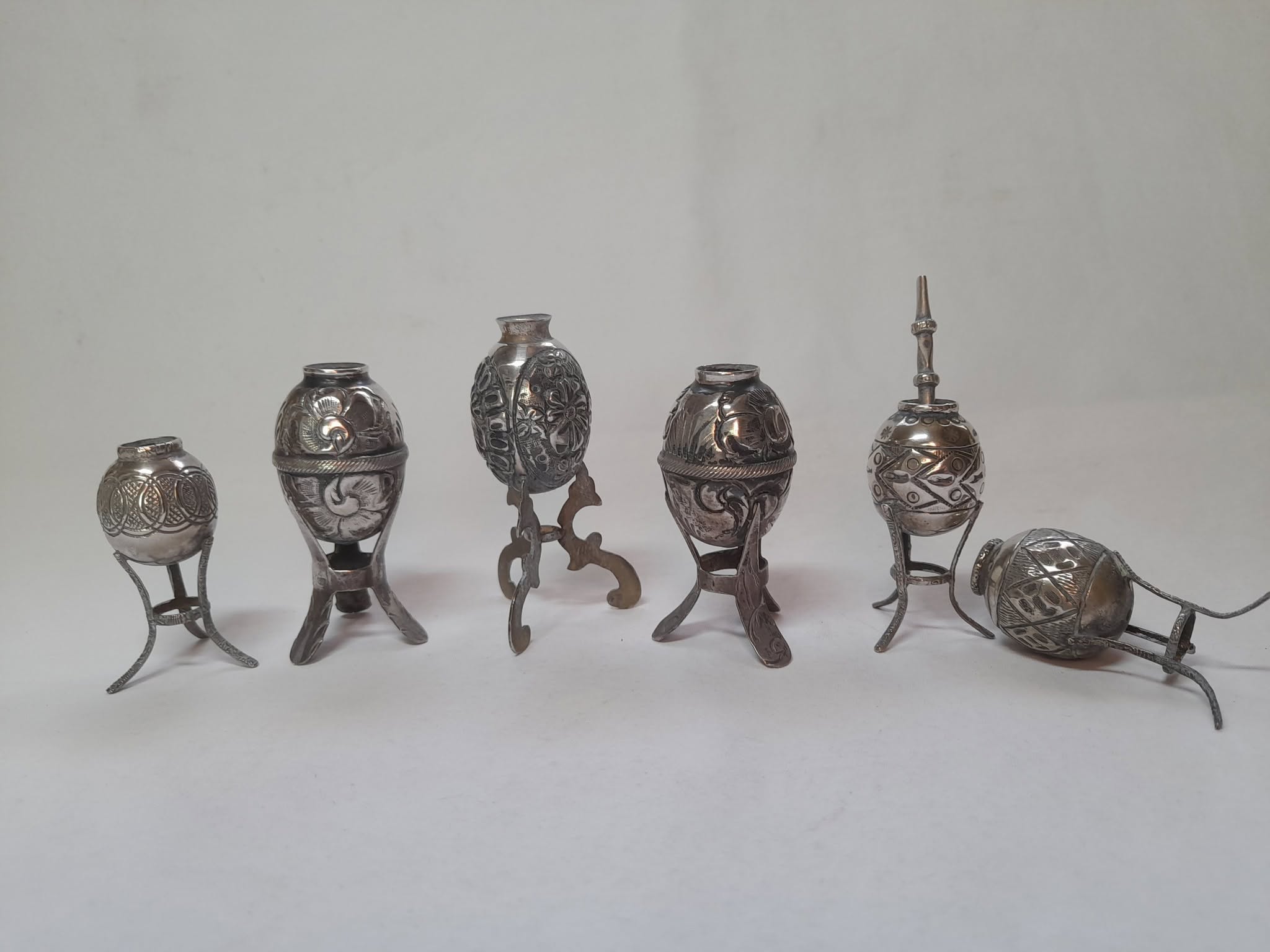 Mates miniatura de plata