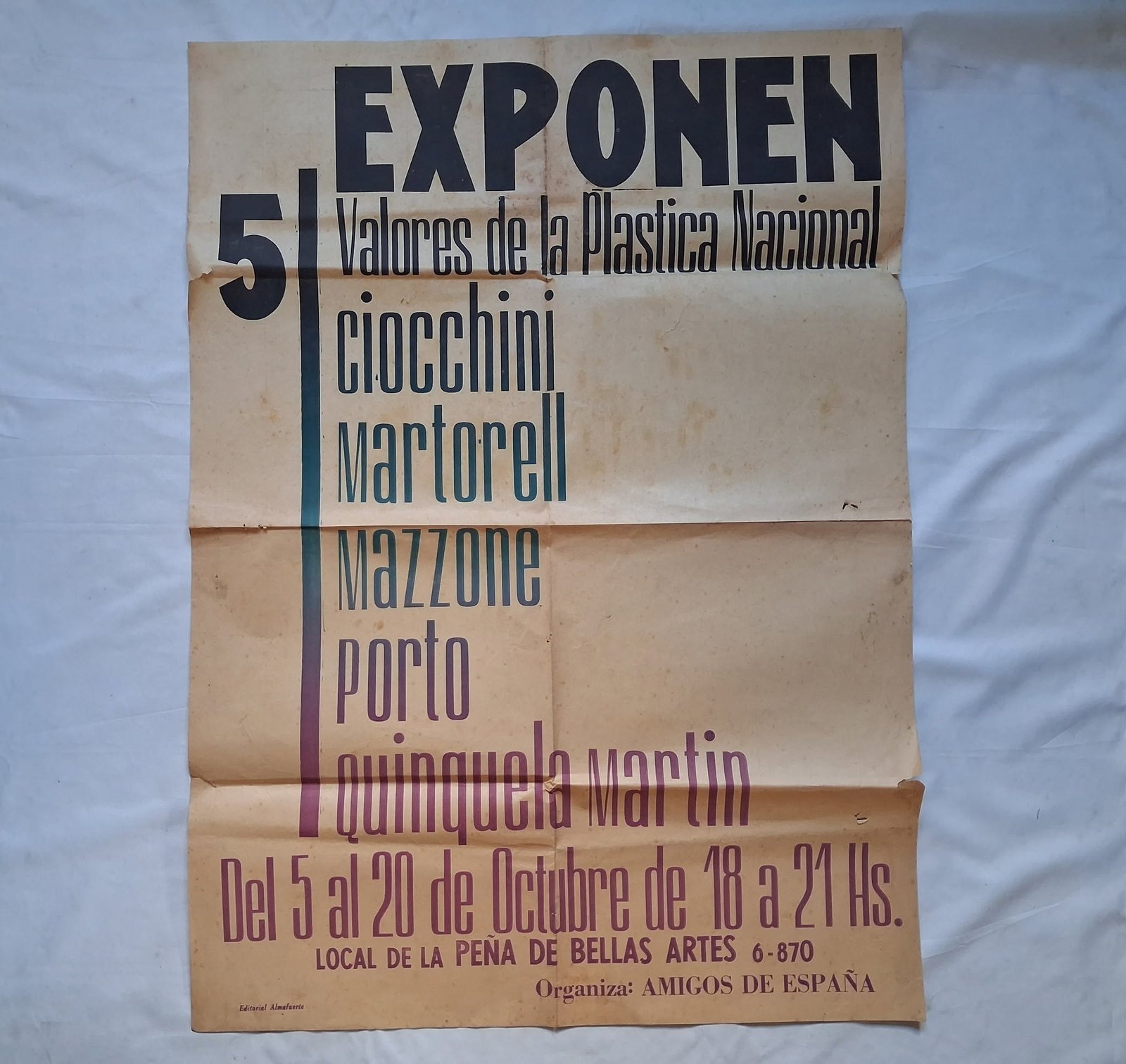 Afiche de exposicion de arte