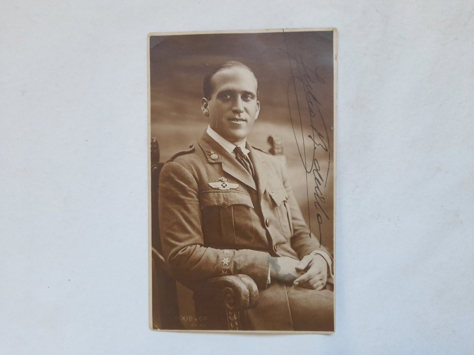 Foto / postal de Julio Ruiz de Alda, firmada